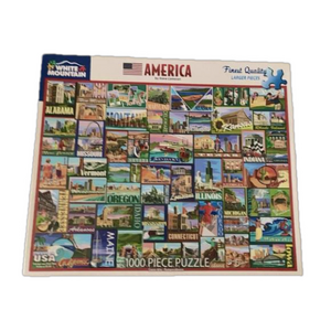 EUC ✨ White Mountain “America” 1000-piece puzzle 🧩